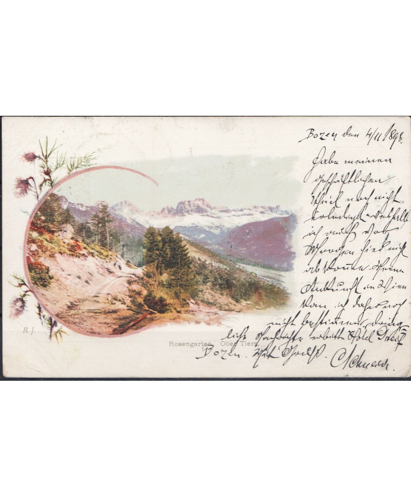 1898 Bolzano cartolina usata