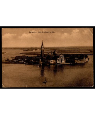 1912 Venezia c. 5 isolato su cartolina
