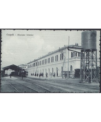 Empoli 1914 cartolina Stazione + ambulante