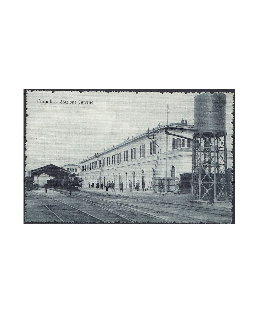 Empoli 1914 cartolina Stazione + ambulante