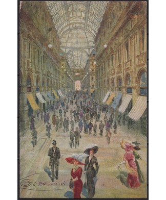 1920ca illustratore Guerzoni Milano galleria pubblicità Clarens