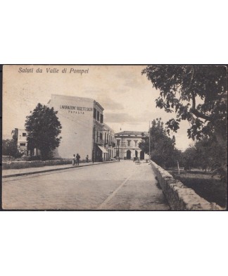 1915ca Valle di Pompei pubblicitaria - Lavorazione Papalia